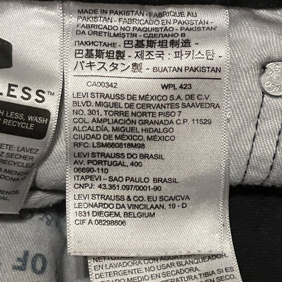 Men's Levis 541 Athletic Taper Fit Denim Jeans SZ 30x32 Black Stretch Modern - Picture 11 of 13